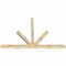 Ekena Millwork Saratoga Rough Sawn Timber Gable Bracket, Douglas Fir, 96"W x 64"H x 4"D x 4"F, 16/12 Pitch GBW096X64X0404SAR00RDF - alternate 4
